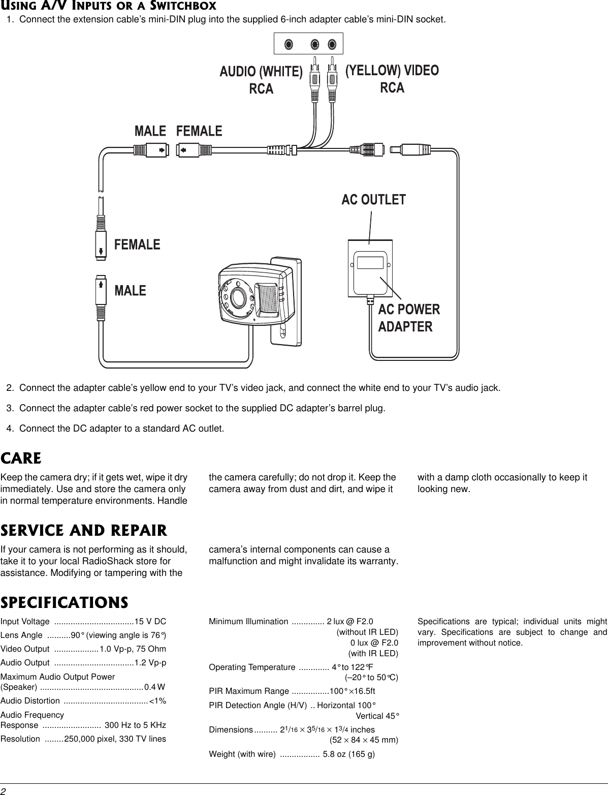 Page 2 of 2 - Radio-Shack Radio-Shack-49-2515-Users-Manual- RadioShack With In-Line CircleR-no Www  Radio-shack-49-2515-users-manual