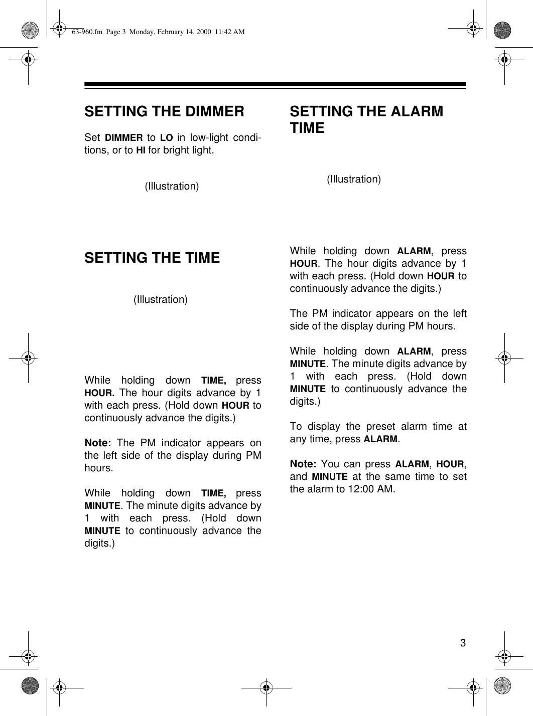 Page 3 of 6 - Radio-Shack Radio-Shack-63-960-Users-Manual-  Radio-shack-63-960-users-manual