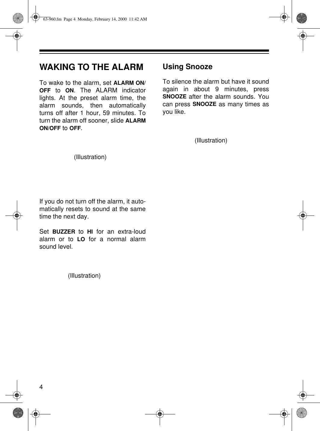 Page 4 of 6 - Radio-Shack Radio-Shack-63-960-Users-Manual-  Radio-shack-63-960-users-manual