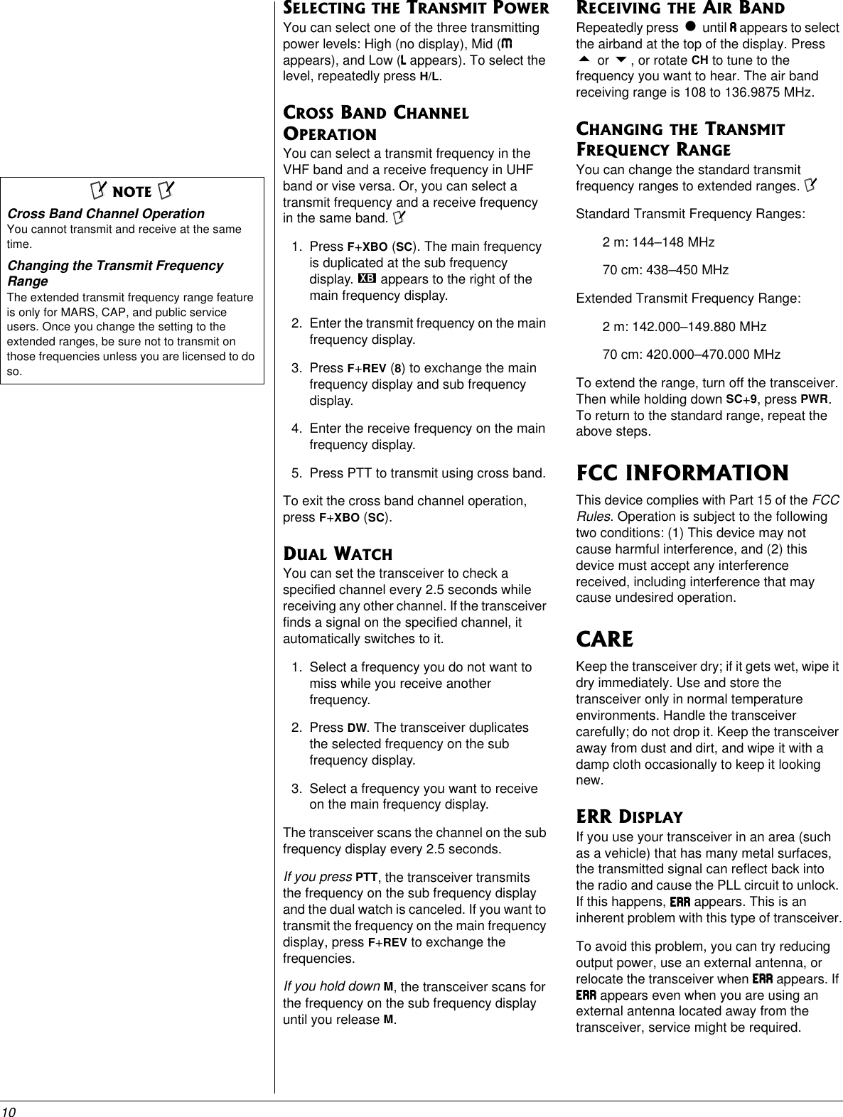 Page 10 of 11 - Radio-Shack Radio-Shack-Htx-420-Users-Manual- Www RadioShack With CircleR  Radio-shack-htx-420-users-manual