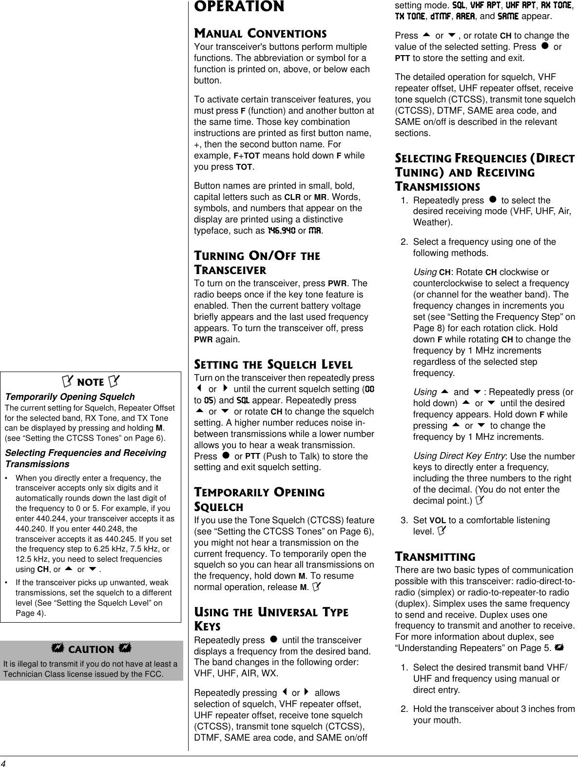Page 4 of 11 - Radio-Shack Radio-Shack-Htx-420-Users-Manual- Www RadioShack With CircleR  Radio-shack-htx-420-users-manual