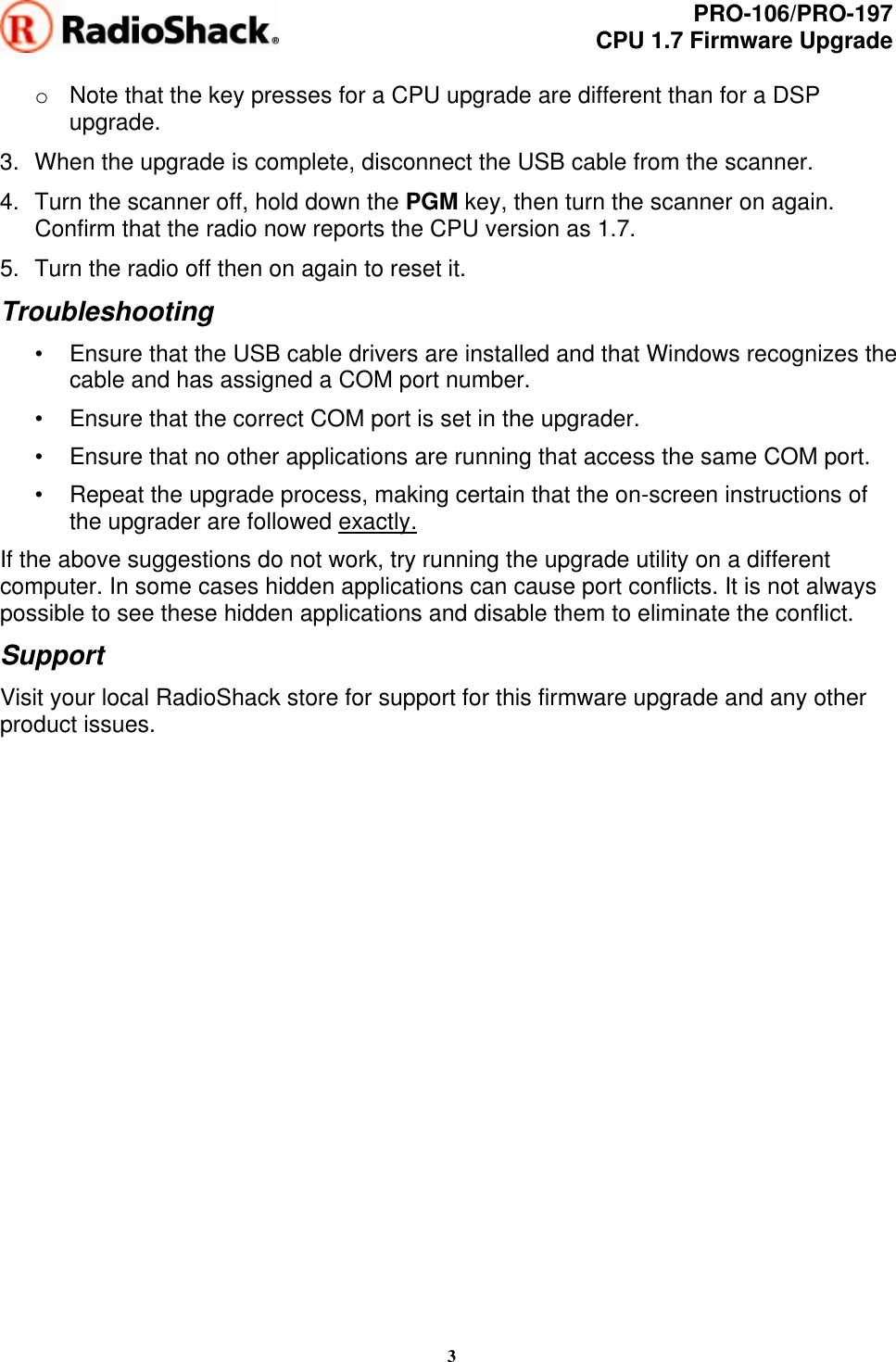 Page 3 of 3 - Radio-Shack Radio-Shack-Pro-106-Users-Manual- PRO-163/PRO-164 (20-163/20-164)  Radio-shack-pro-106-users-manual