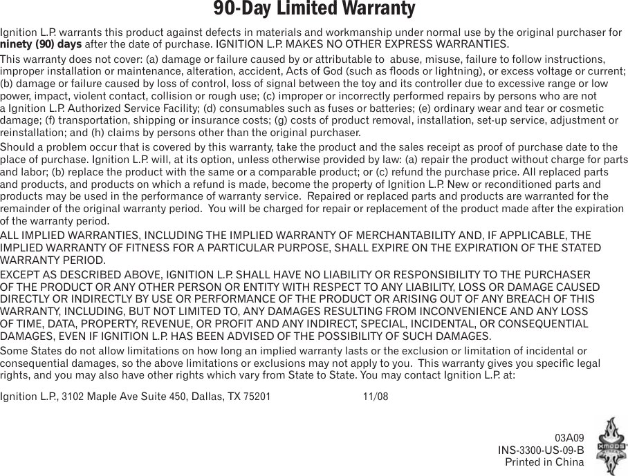 Page 11 of 11 - Radio-Shack Radio-Shack-Xmods-60-390-Users-Manual-  Radio-shack-xmods-60-390-users-manual
