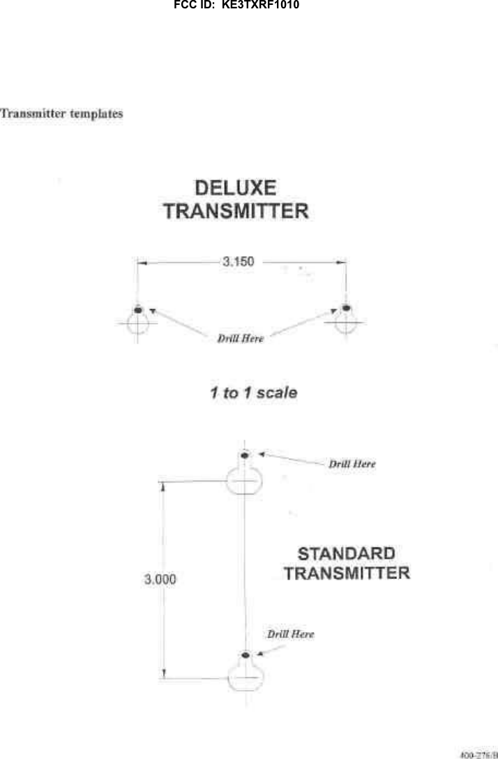 FCC ID:  KE3TXRF1010