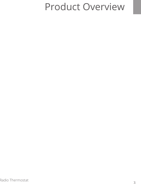 Radio Thermostat 3Product Overview