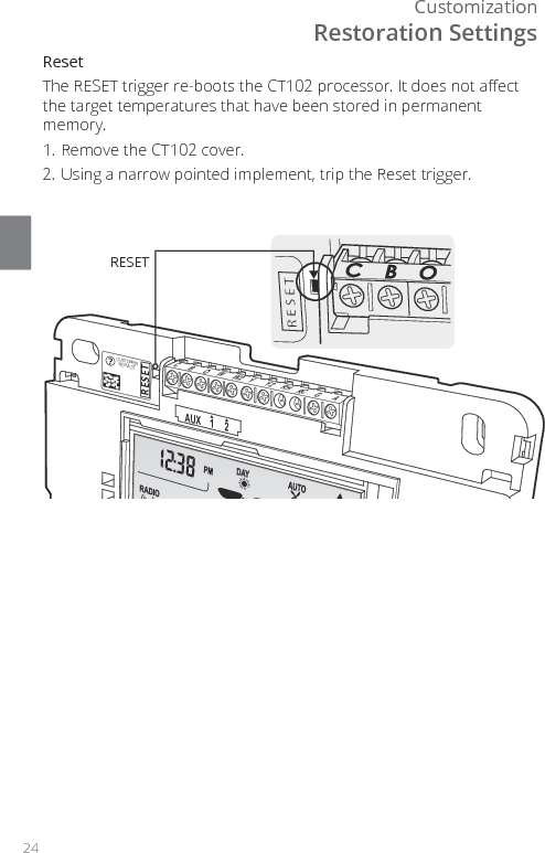 RTCOA logo sheet7aug07CT102 THERMOSTAT Z-WAVE&reg; REFERENCE