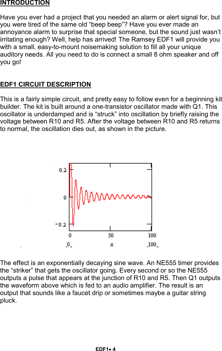 Page 4 of 12 - Ramsey-Electronics Ramsey-Electronics-Fan-Edf1-Users-Manual- EDF1  Ramsey-electronics-fan-edf1-users-manual