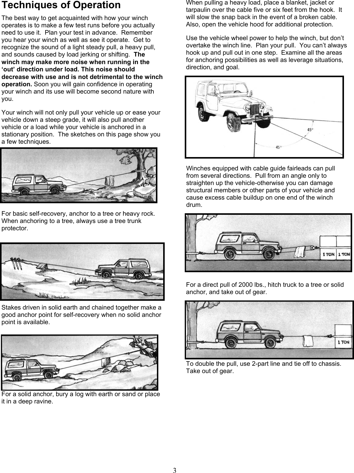 Page 3 of 12 - Ramsey Ramsey-Front-Mount-Electric-Winch-Patriot-15000-Users-Manual 914089-0405-M