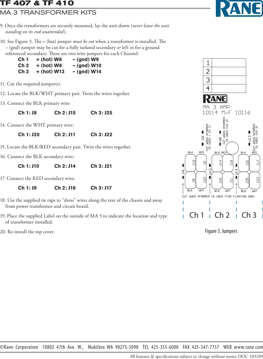 Page 2 of 2 - Rane Rane-Rane-Wheelchair-Tf-407-Users-Manual- TF 407 / 410 Installation Manual  Rane-rane-wheelchair-tf-407-users-manual