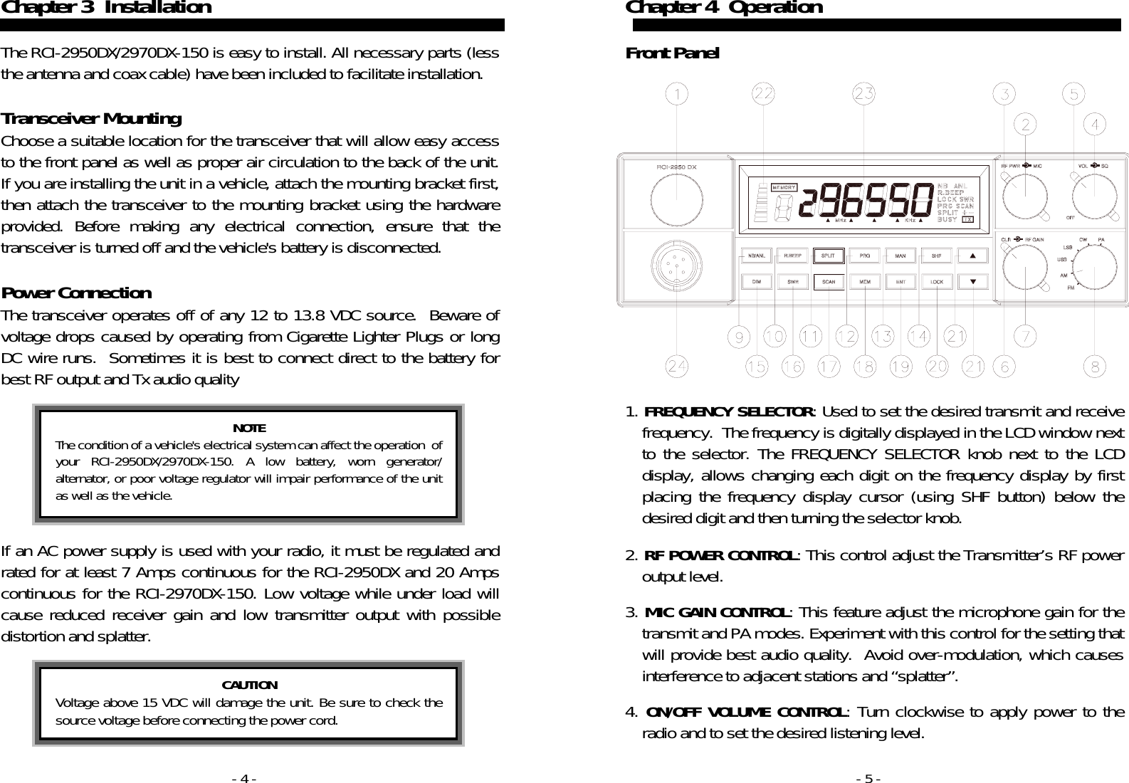 Page 3 of 11 - Ranger Ranger-Rci-2950Dx-Users-Manual-  Ranger-rci-2950dx-users-manual
