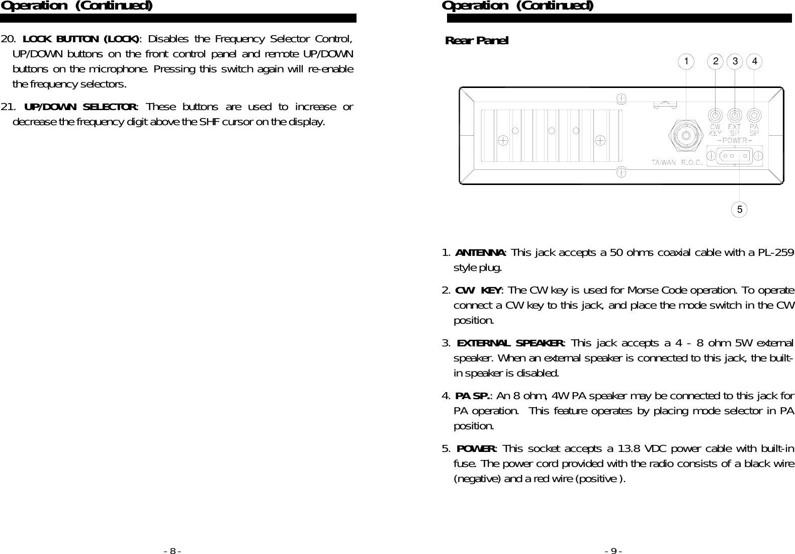 Page 5 of 11 - Ranger Ranger-Rci-2950Dx-Users-Manual-  Ranger-rci-2950dx-users-manual