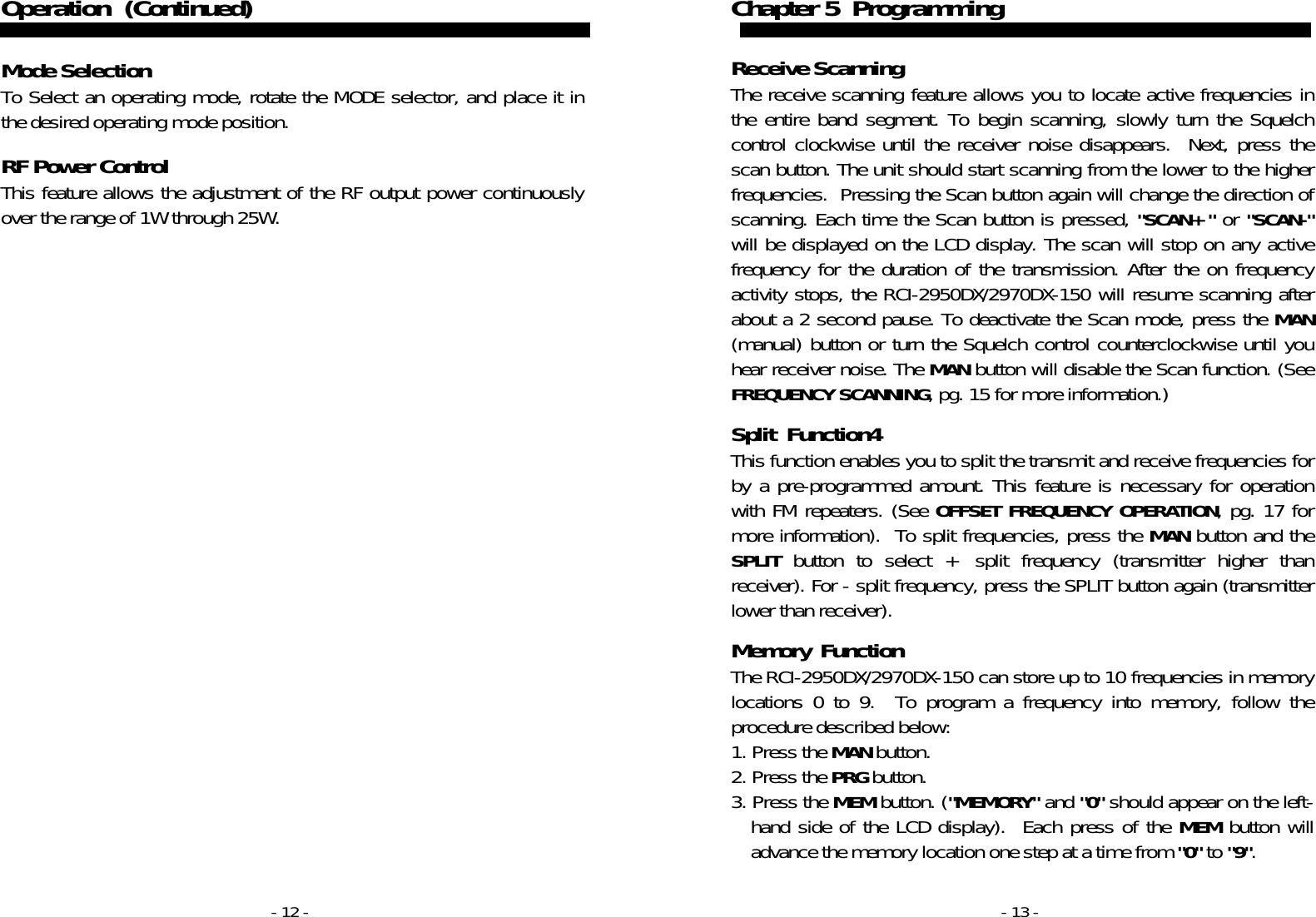 Page 7 of 11 - Ranger Ranger-Rci-2950Dx-Users-Manual-  Ranger-rci-2950dx-users-manual