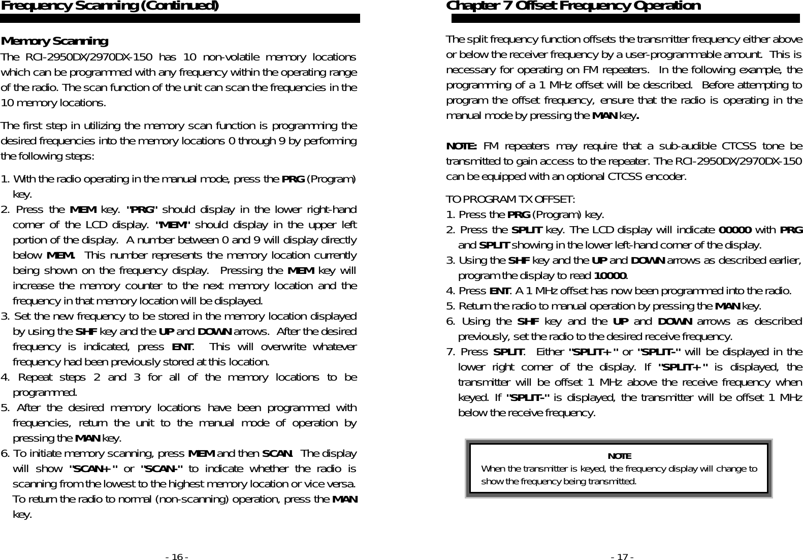 Page 9 of 11 - Ranger Ranger-Rci-2950Dx-Users-Manual-  Ranger-rci-2950dx-users-manual
