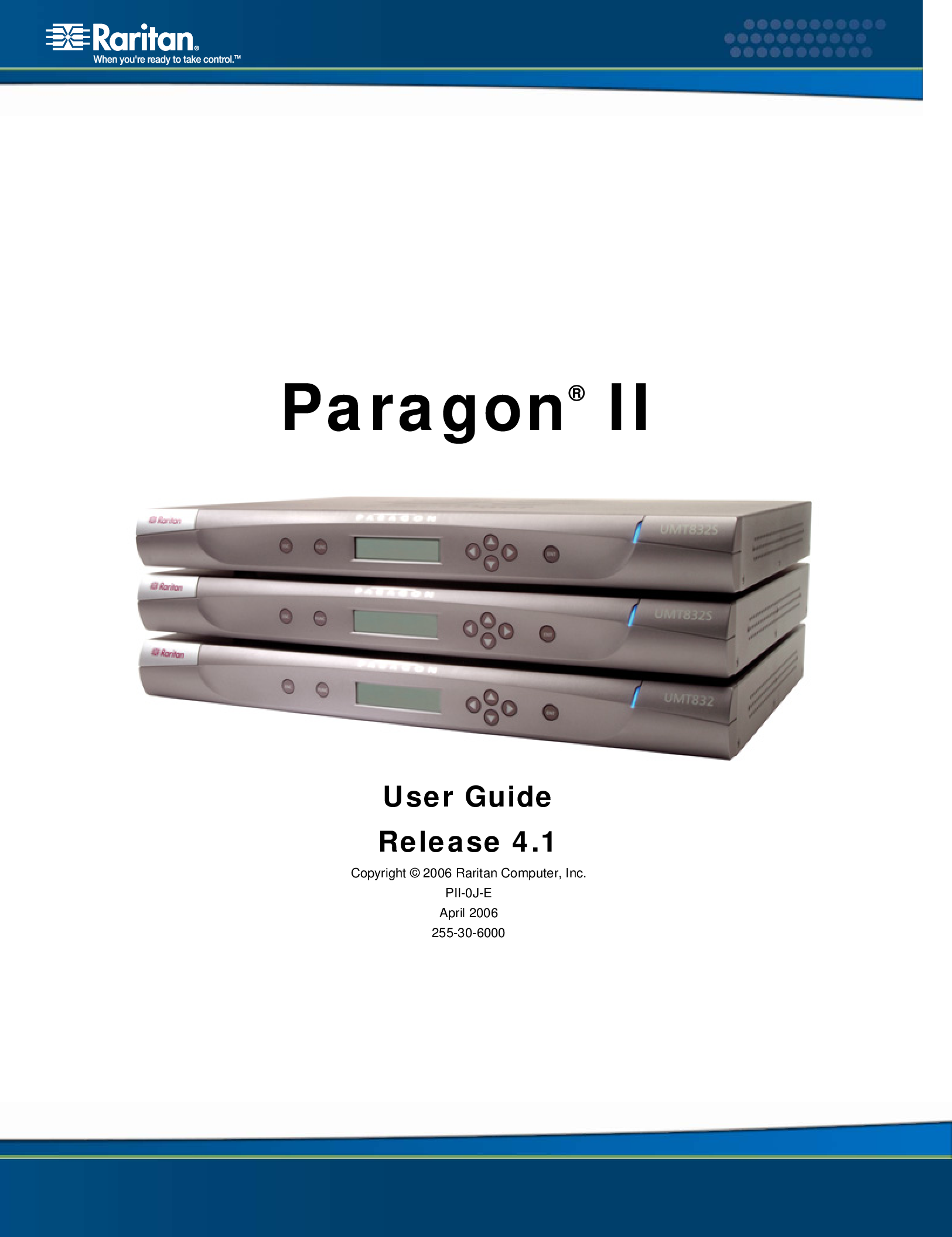 Page 1 of 1 - Raritan-Computer Raritan-Computer-Paragon-Ii-Users-Manual-  Raritan-computer-paragon-ii-users-manual