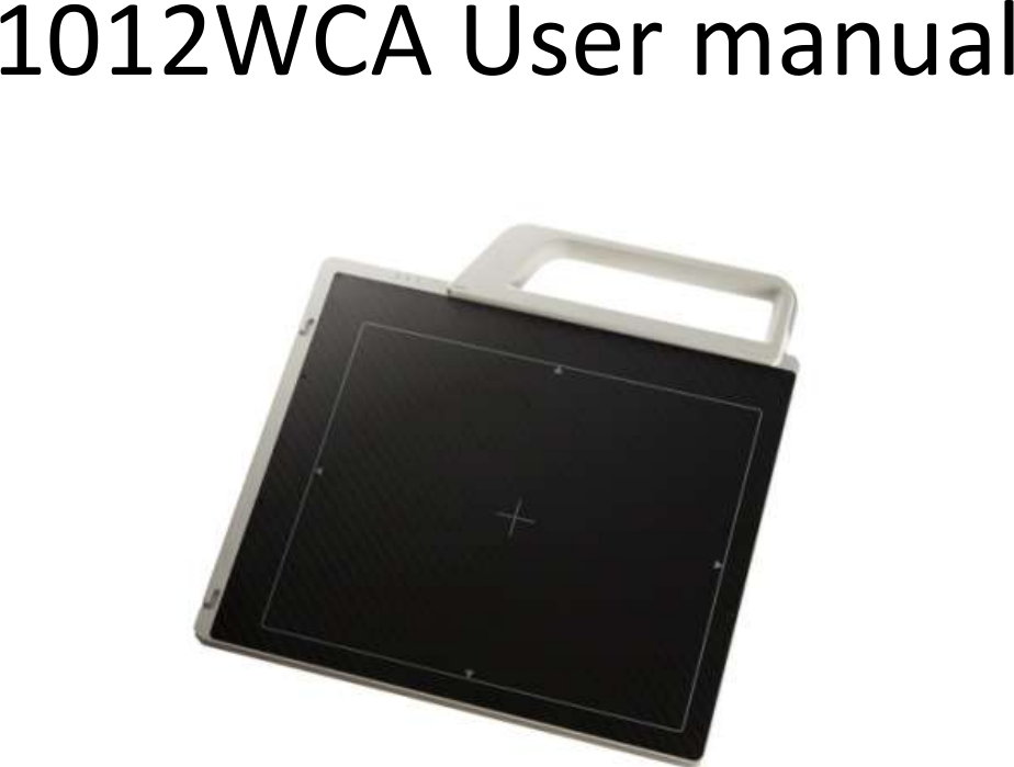          1012WCA User manual     