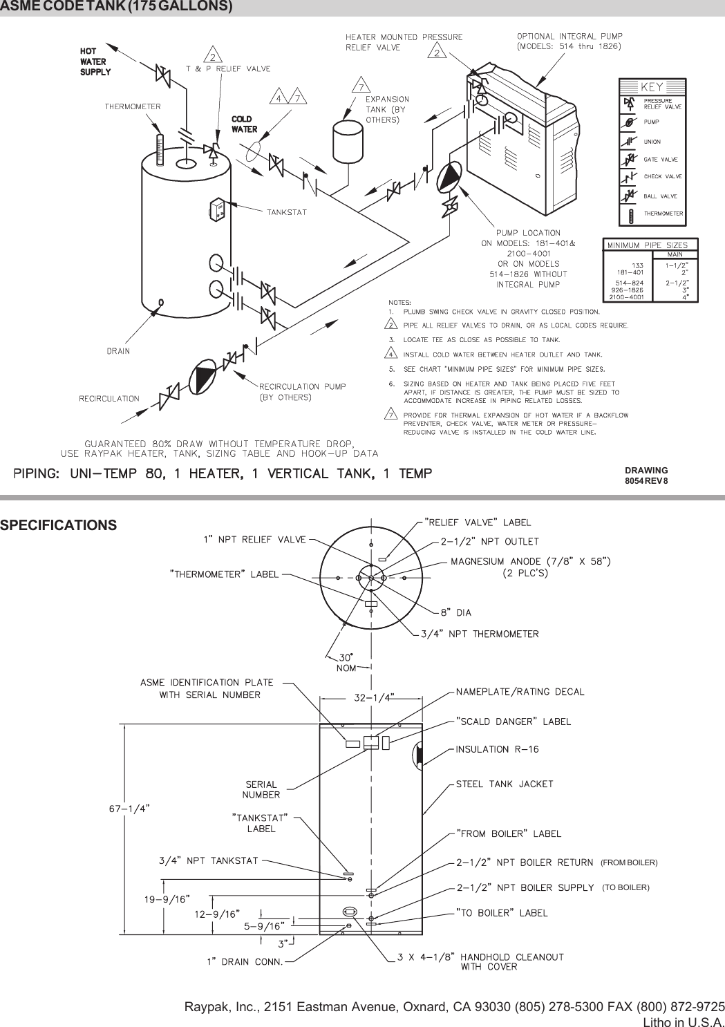 Page 2 of 2 - Raypak Raypak-Hot-Water-Storage-Tank-Asme-Code-Users-Manual- 4000.21k.pmd  Raypak-hot-water-storage-tank-asme-code-users-manual