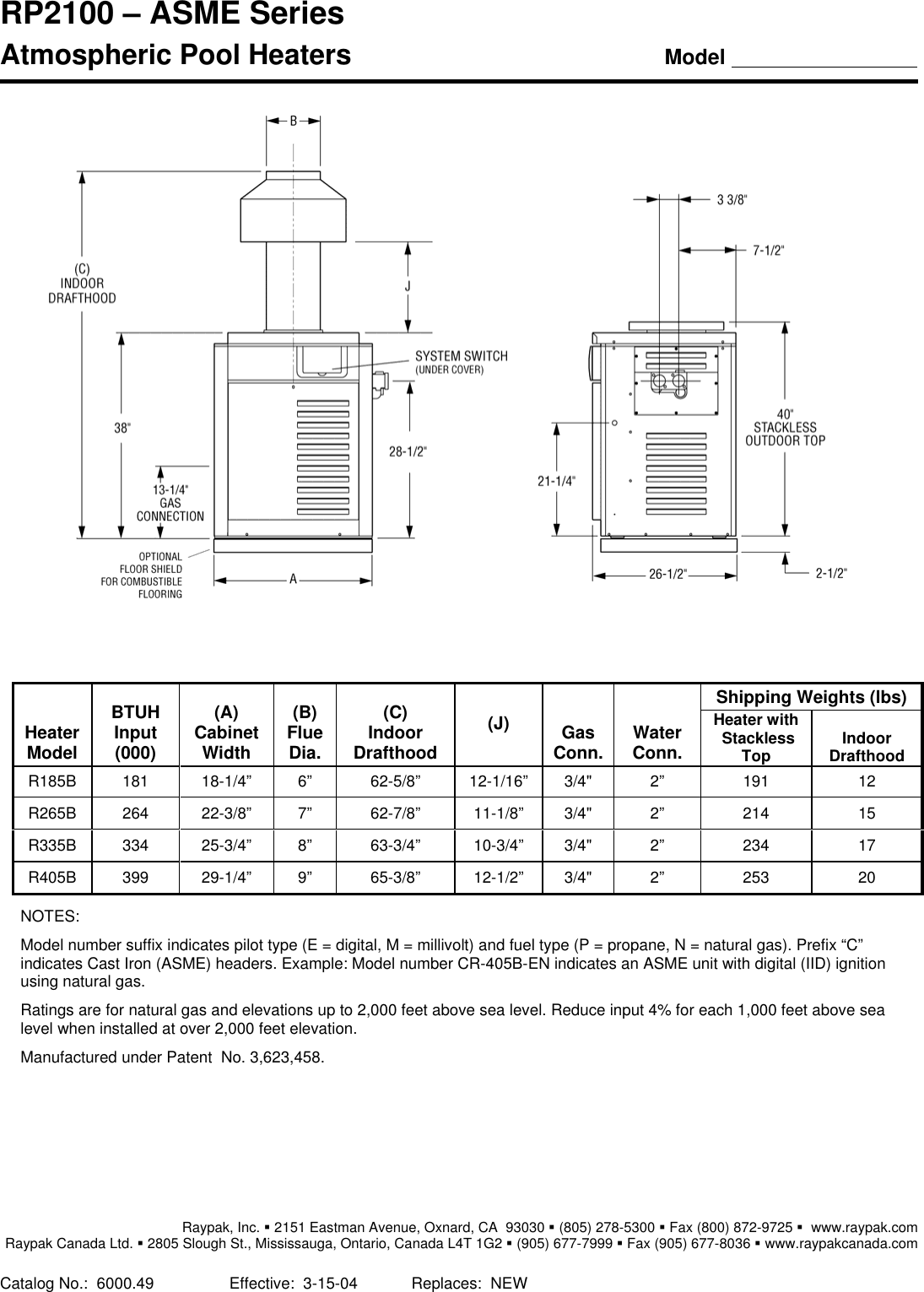 Page 2 of 2 - Raypak Raypak-Rp2100-Asme-Series-Users-Manual- TYPE W - Hi Delta™ Raypak-rp2100-asme-series-users-manual