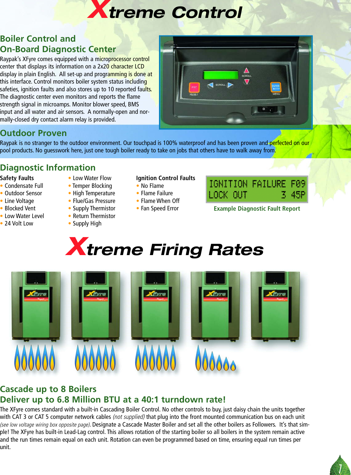 Page 7 of 8 - Raypak Raypak-Xfyre-300-Users-Manual- 1000.22B XFyre Brochure 8 Page  Raypak-xfyre-300-users-manual