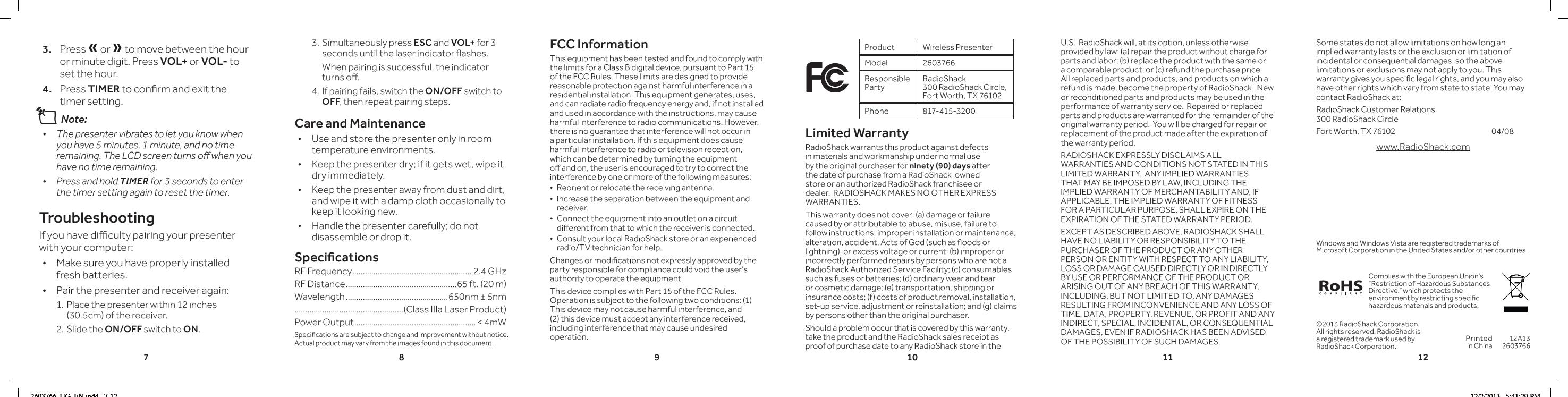 WIRELESS PRESENTER User Manual