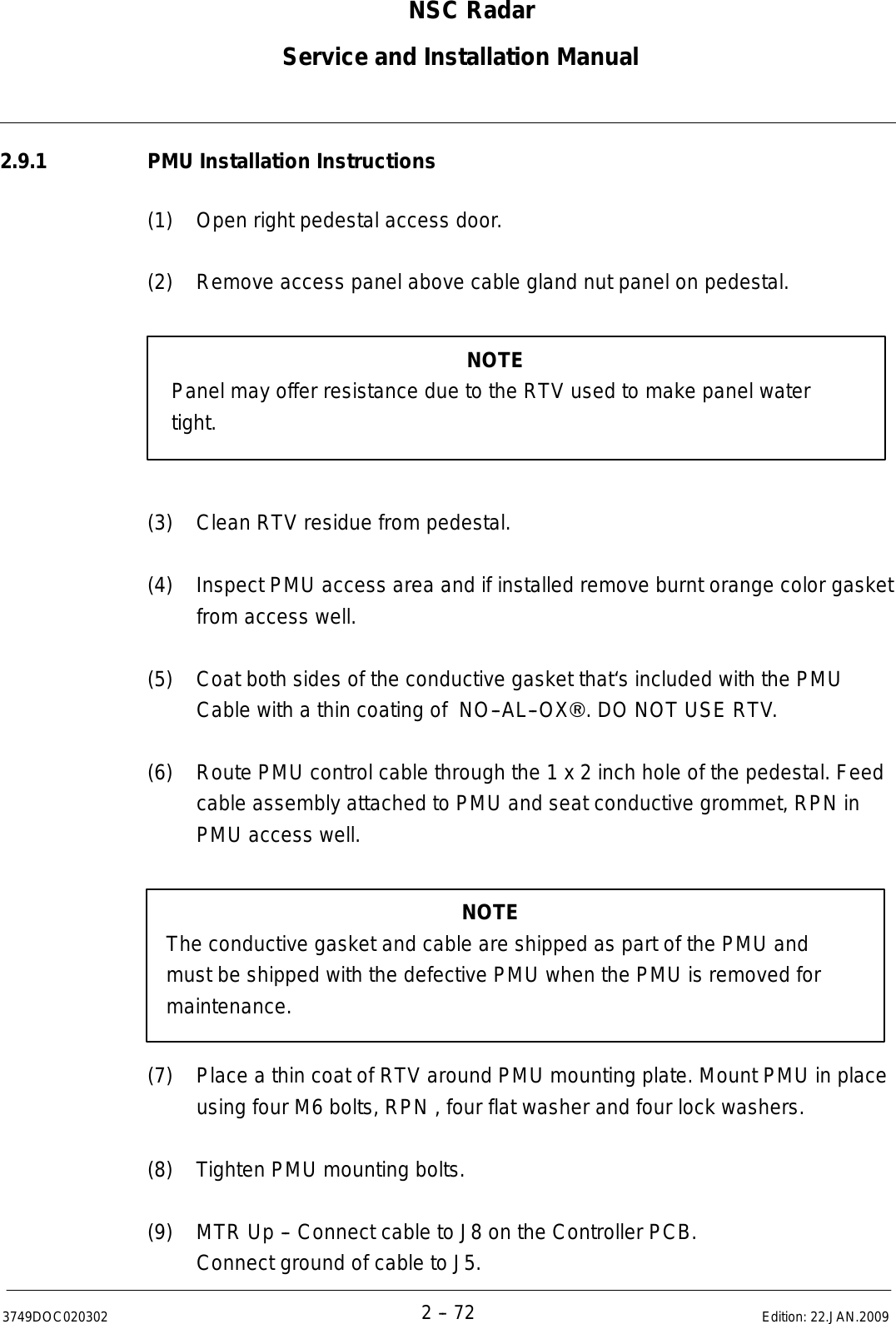 Page 104 of Raytheon Anschuetz High Seas 9RAN-SUR-25U Marine Radar User Manual Titel