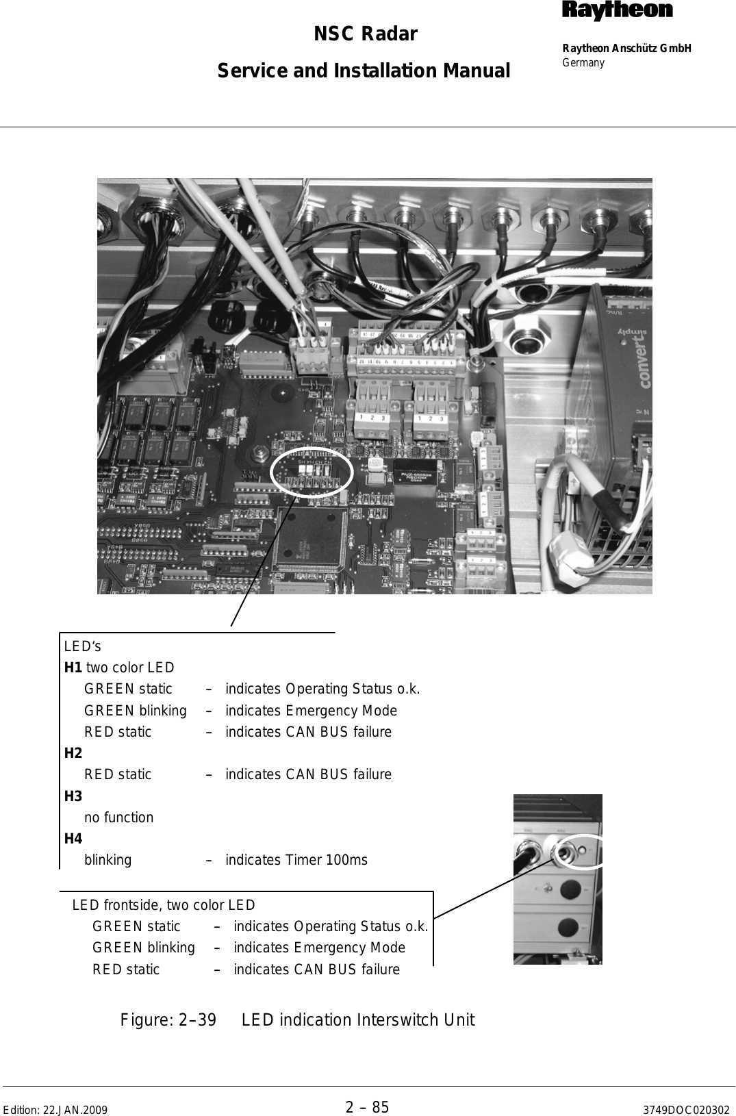 Page 117 of Raytheon Anschuetz High Seas 9RAN-SUR-25U Marine Radar User Manual Titel