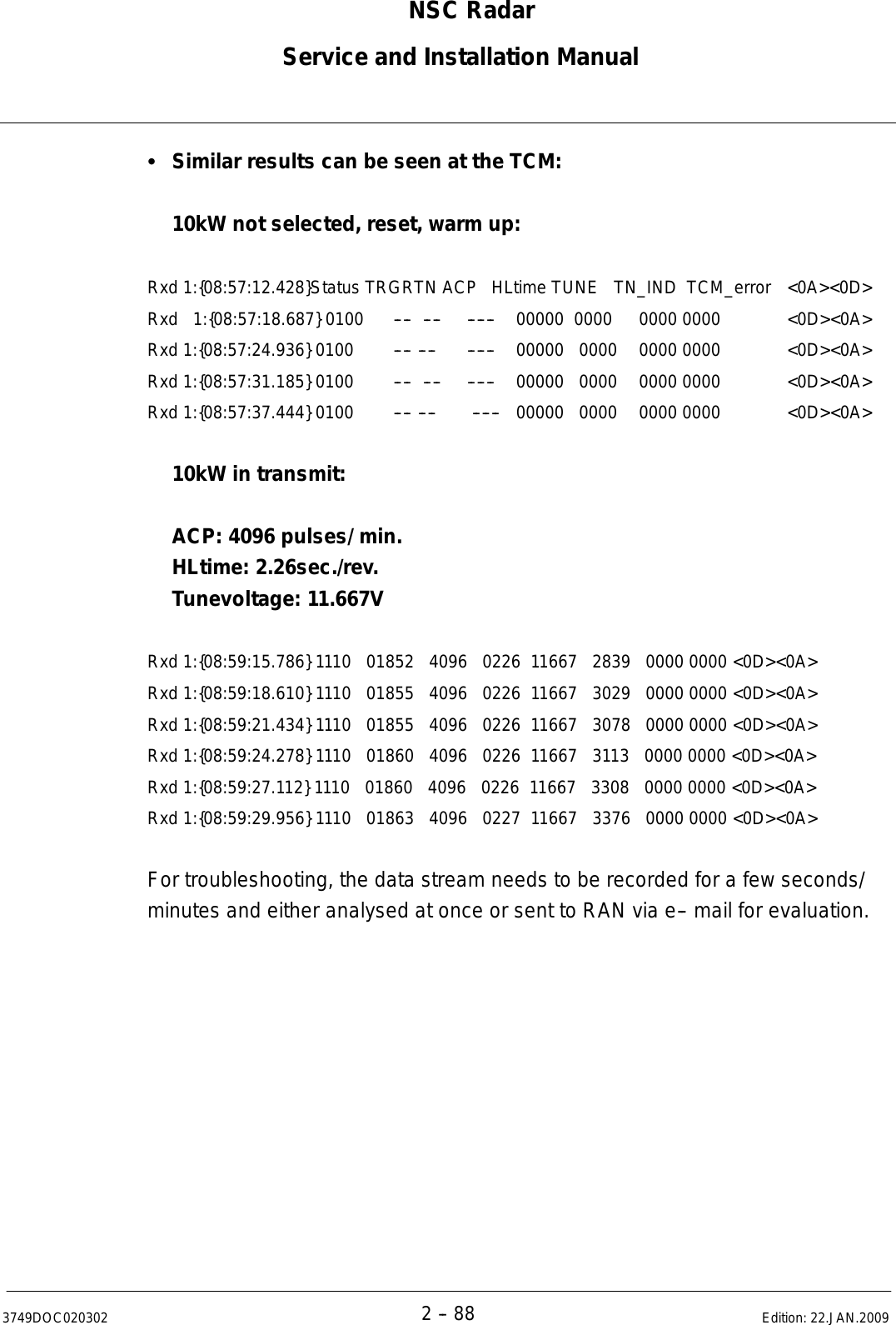 Page 120 of Raytheon Anschuetz High Seas 9RAN-SUR-25U Marine Radar User Manual Titel