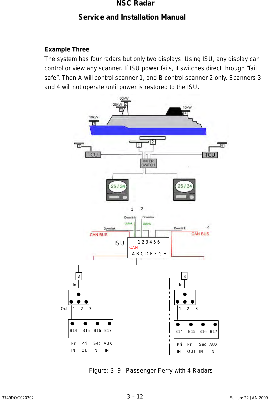 Page 133 of Raytheon Anschuetz High Seas 9RAN-SUR-25U Marine Radar User Manual Titel