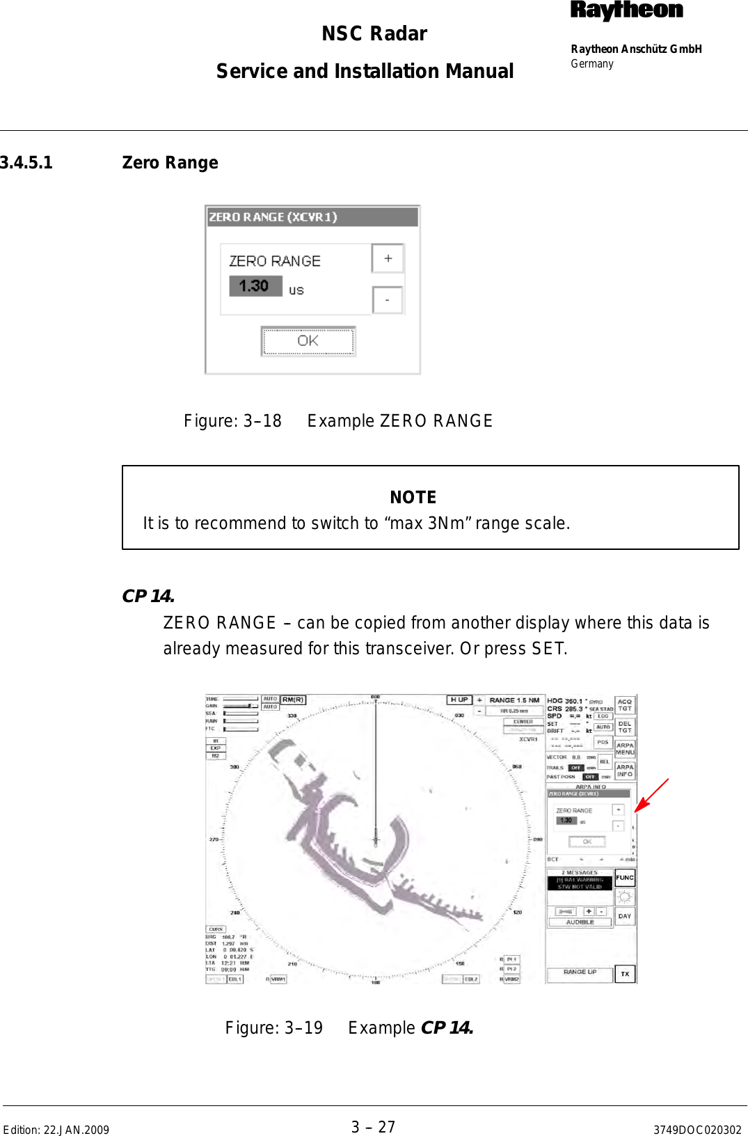 Page 148 of Raytheon Anschuetz High Seas 9RAN-SUR-25U Marine Radar User Manual Titel