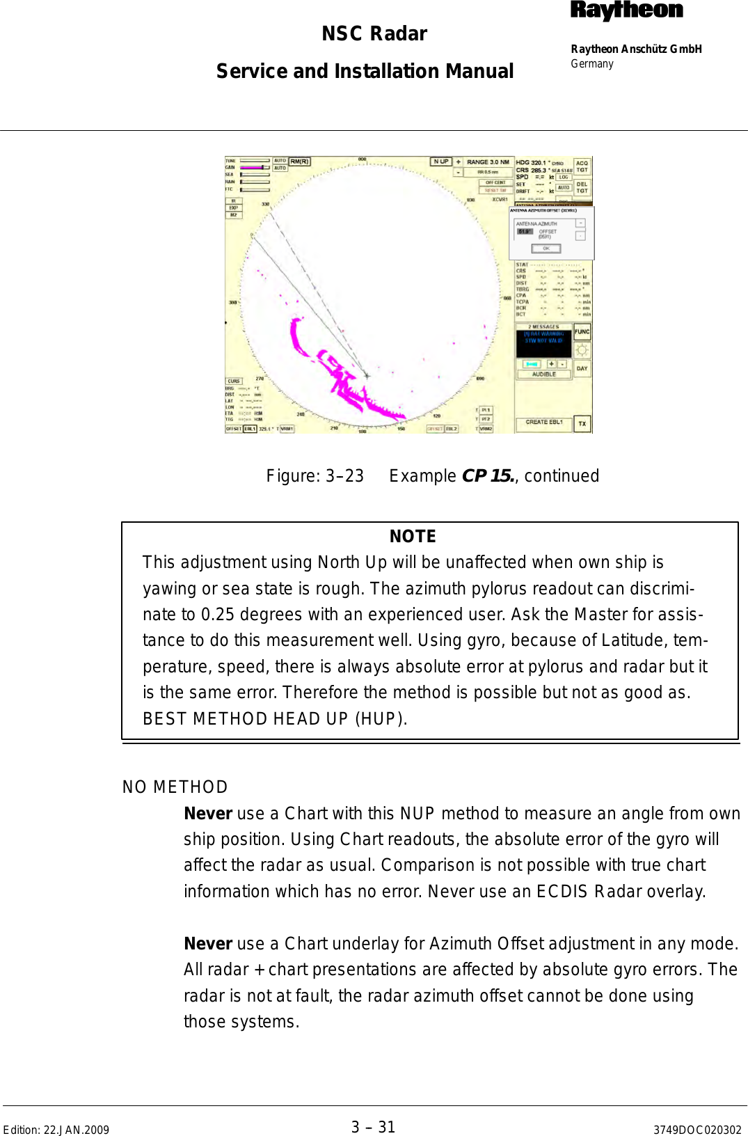 Page 152 of Raytheon Anschuetz High Seas 9RAN-SUR-25U Marine Radar User Manual Titel