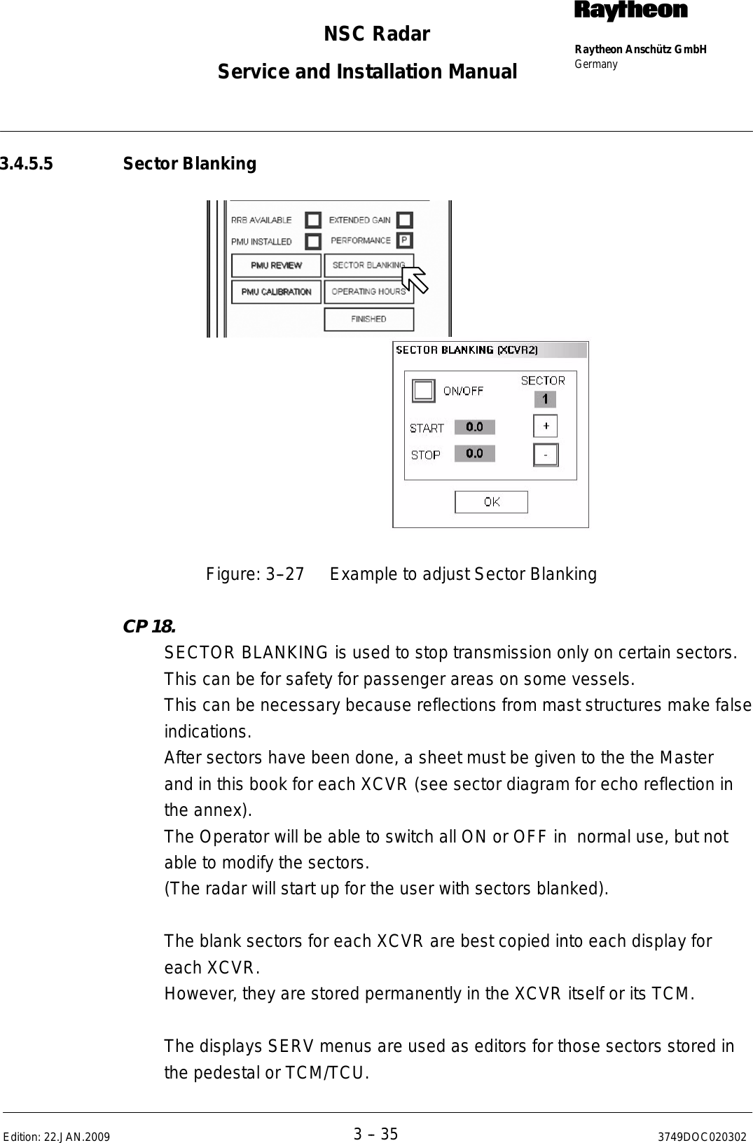 Page 156 of Raytheon Anschuetz High Seas 9RAN-SUR-25U Marine Radar User Manual Titel