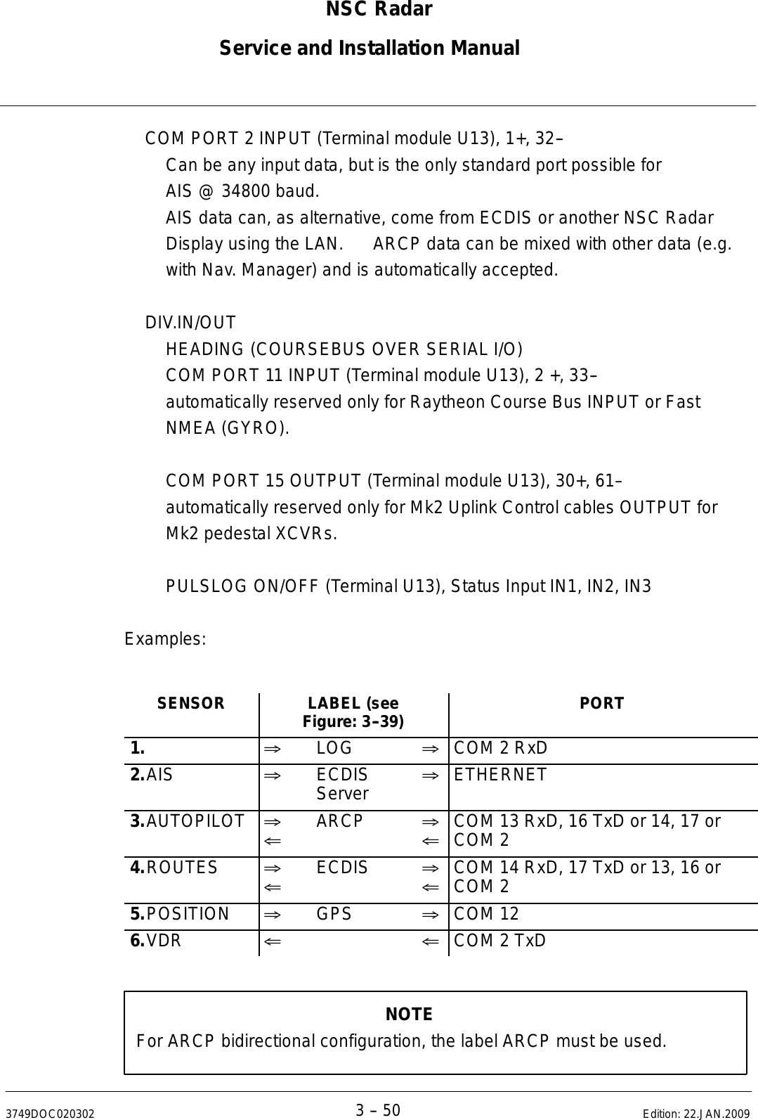 Page 171 of Raytheon Anschuetz High Seas 9RAN-SUR-25U Marine Radar User Manual Titel