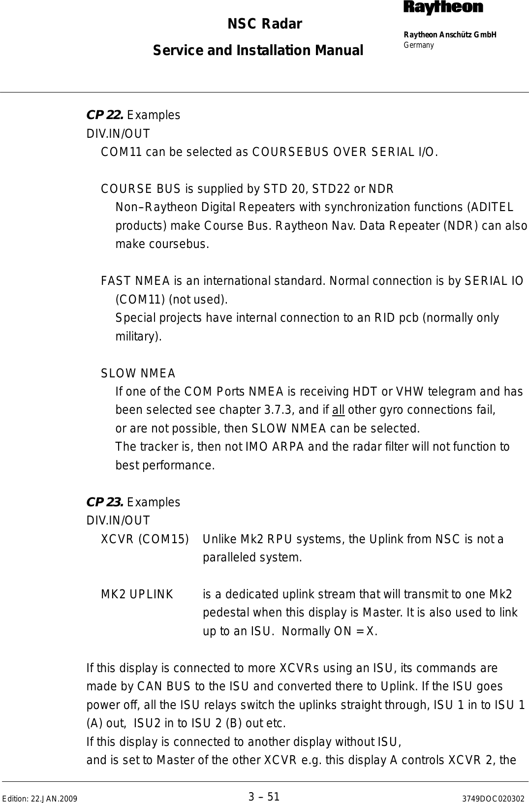 Page 172 of Raytheon Anschuetz High Seas 9RAN-SUR-25U Marine Radar User Manual Titel