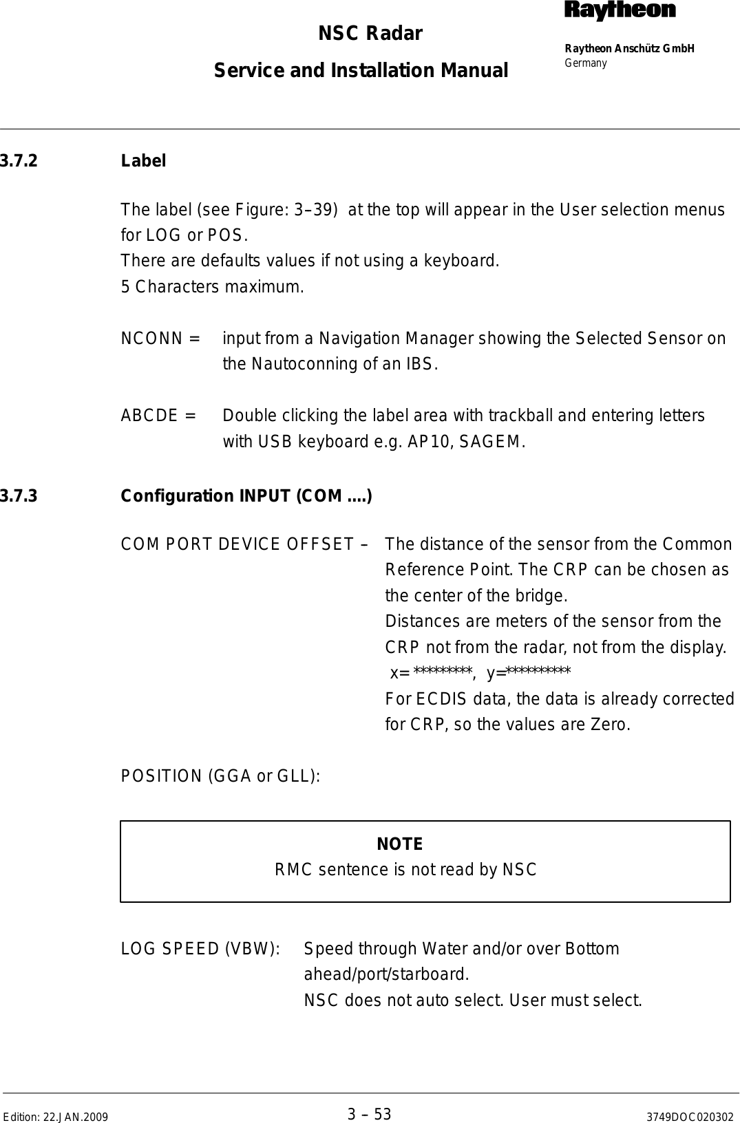 Page 174 of Raytheon Anschuetz High Seas 9RAN-SUR-25U Marine Radar User Manual Titel