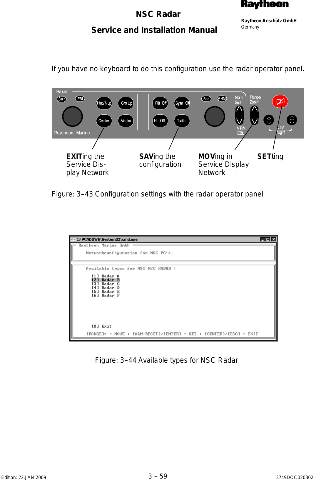 Page 180 of Raytheon Anschuetz High Seas 9RAN-SUR-25U Marine Radar User Manual Titel