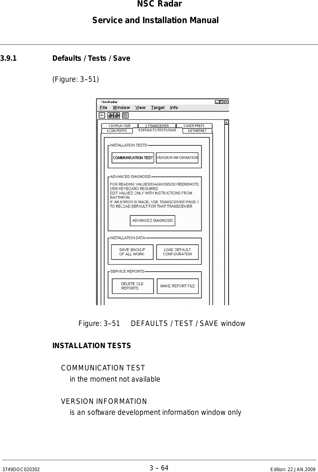 Page 185 of Raytheon Anschuetz High Seas 9RAN-SUR-25U Marine Radar User Manual Titel