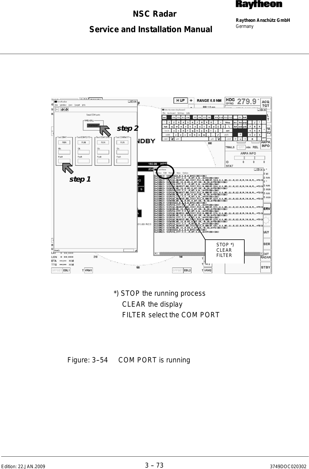 Page 194 of Raytheon Anschuetz High Seas 9RAN-SUR-25U Marine Radar User Manual Titel