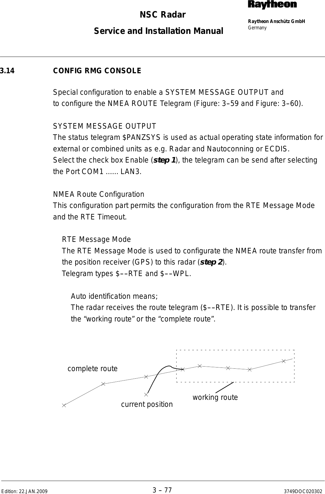 Page 198 of Raytheon Anschuetz High Seas 9RAN-SUR-25U Marine Radar User Manual Titel