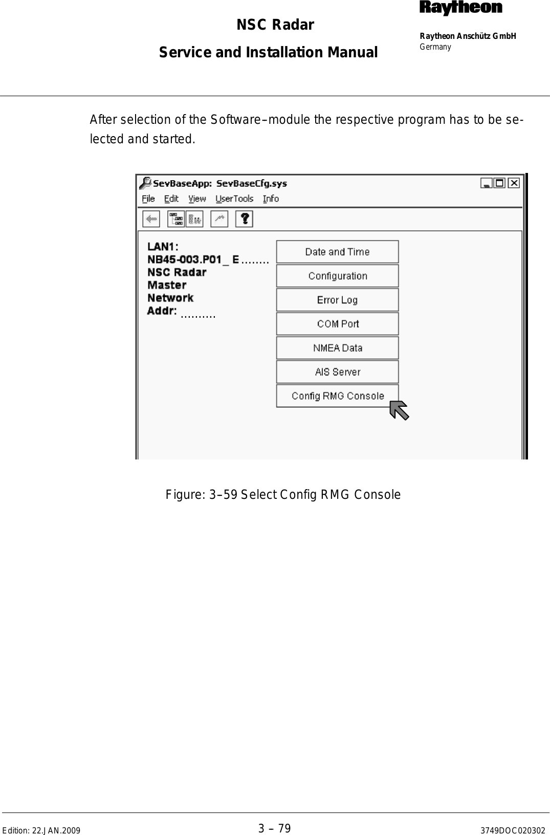 Page 200 of Raytheon Anschuetz High Seas 9RAN-SUR-25U Marine Radar User Manual Titel