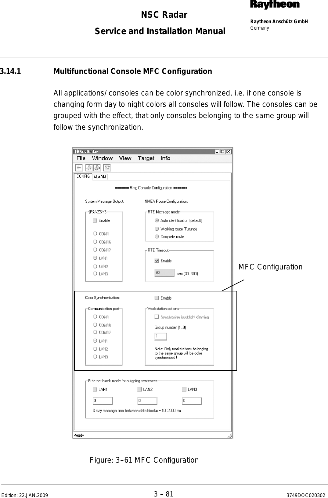 Page 202 of Raytheon Anschuetz High Seas 9RAN-SUR-25U Marine Radar User Manual Titel