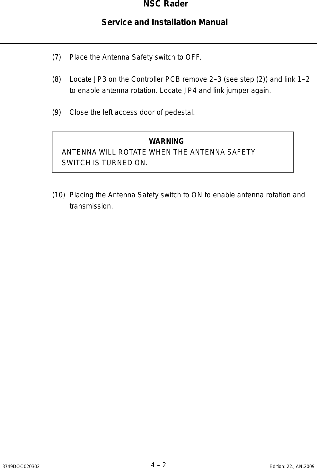 Page 205 of Raytheon Anschuetz High Seas 9RAN-SUR-25U Marine Radar User Manual Titel