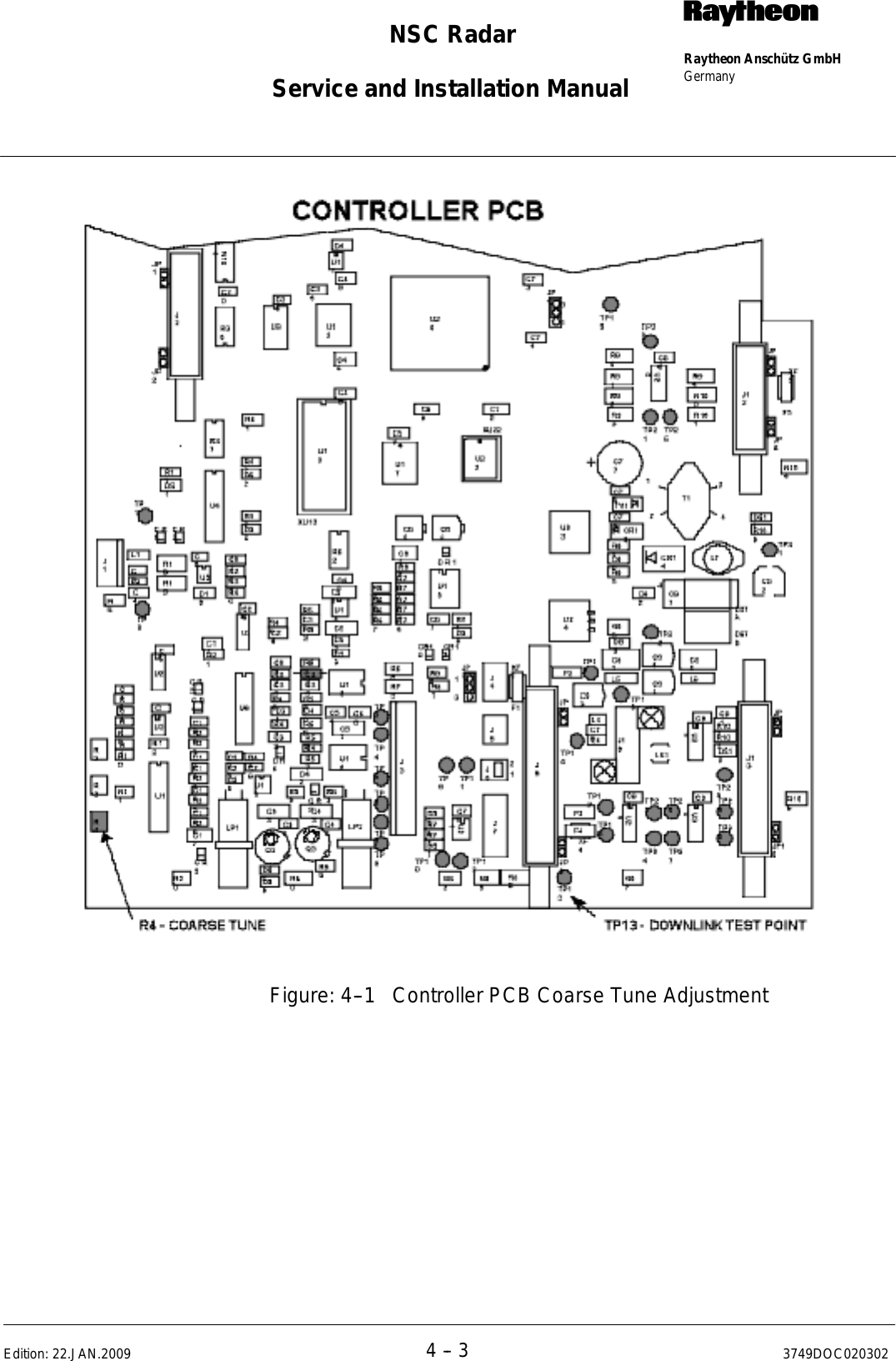 Page 206 of Raytheon Anschuetz High Seas 9RAN-SUR-25U Marine Radar User Manual Titel