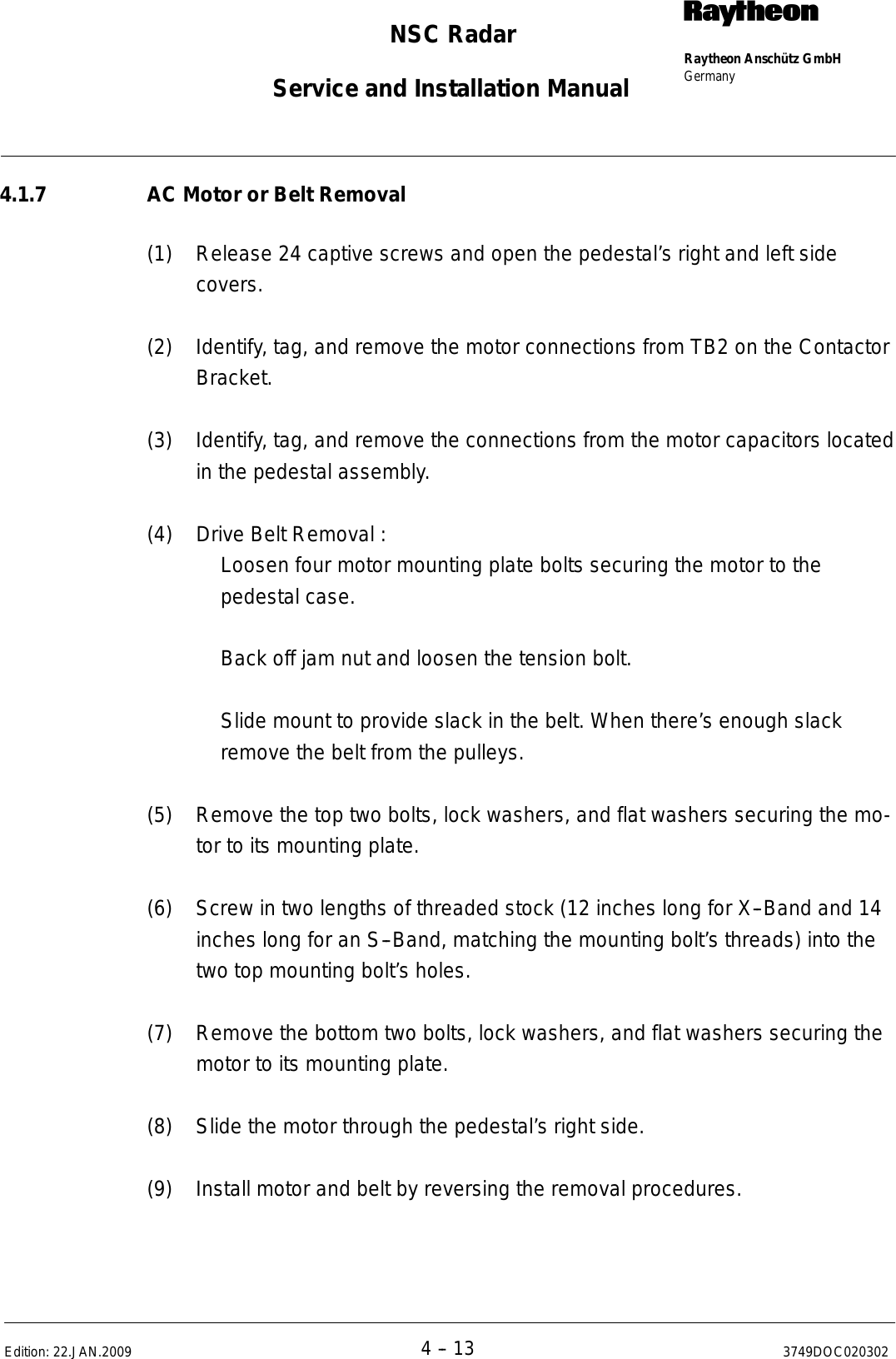 Page 216 of Raytheon Anschuetz High Seas 9RAN-SUR-25U Marine Radar User Manual Titel