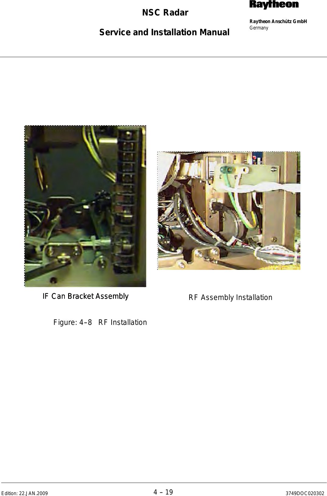 Page 222 of Raytheon Anschuetz High Seas 9RAN-SUR-25U Marine Radar User Manual Titel