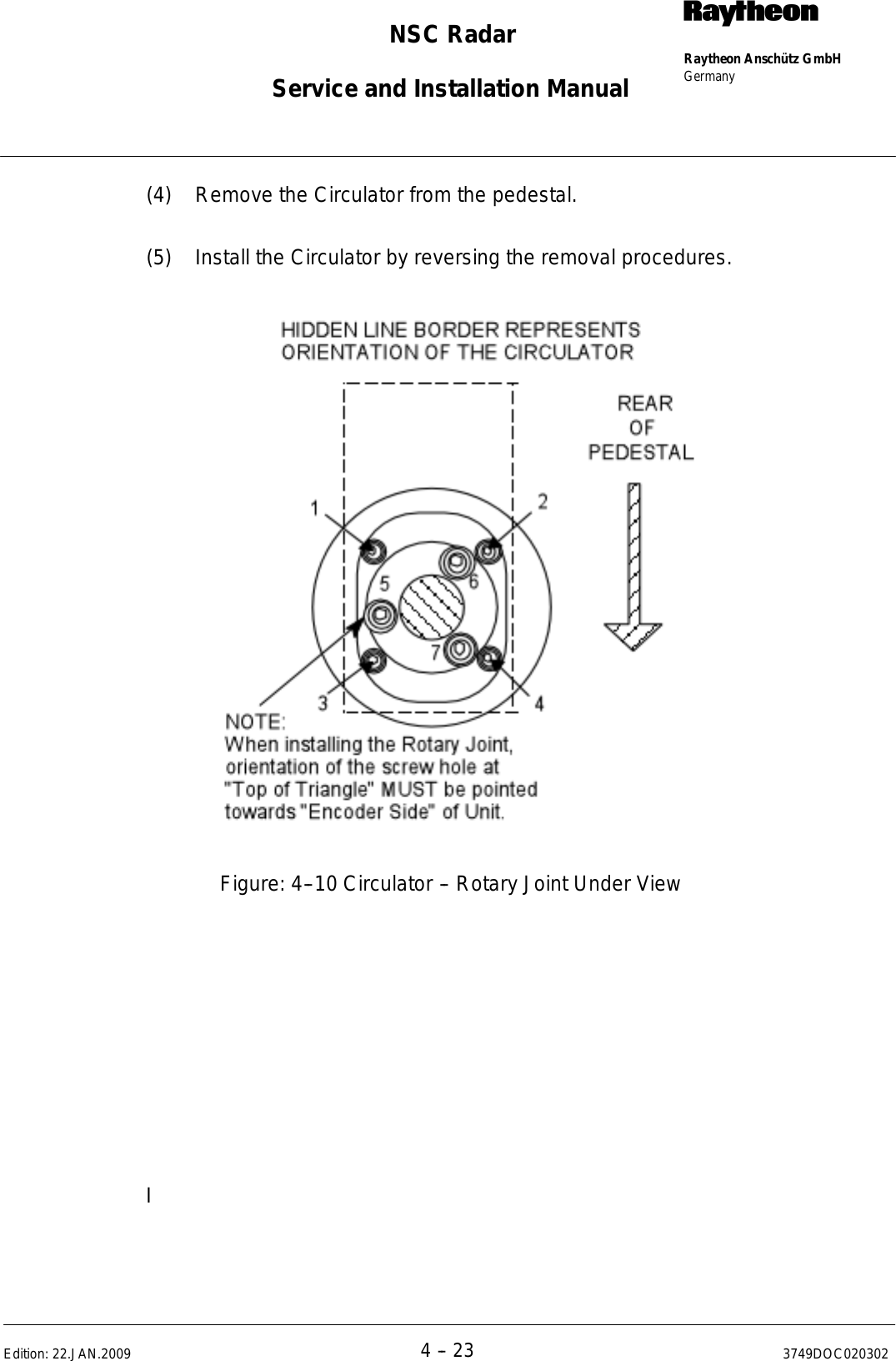 Page 226 of Raytheon Anschuetz High Seas 9RAN-SUR-25U Marine Radar User Manual Titel