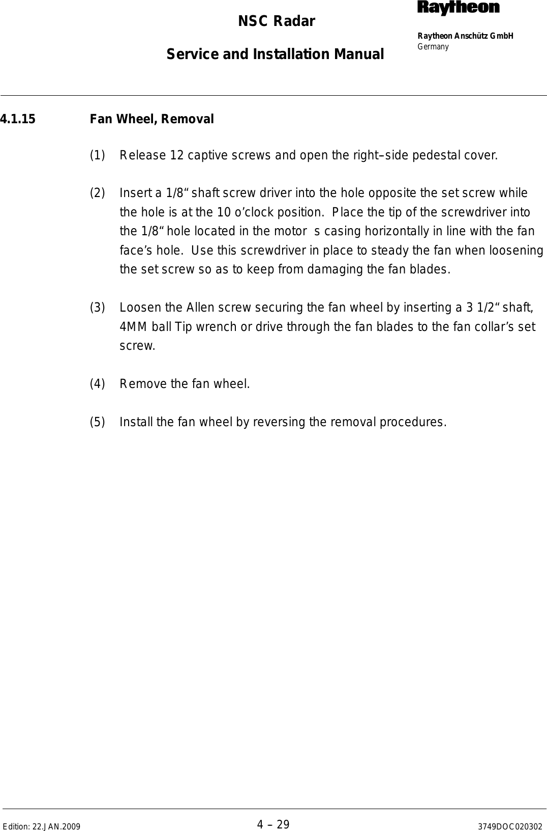 Page 232 of Raytheon Anschuetz High Seas 9RAN-SUR-25U Marine Radar User Manual Titel