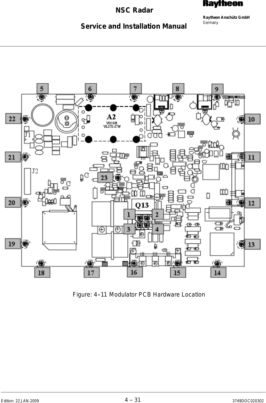 Page 234 of Raytheon Anschuetz High Seas 9RAN-SUR-25U Marine Radar User Manual Titel