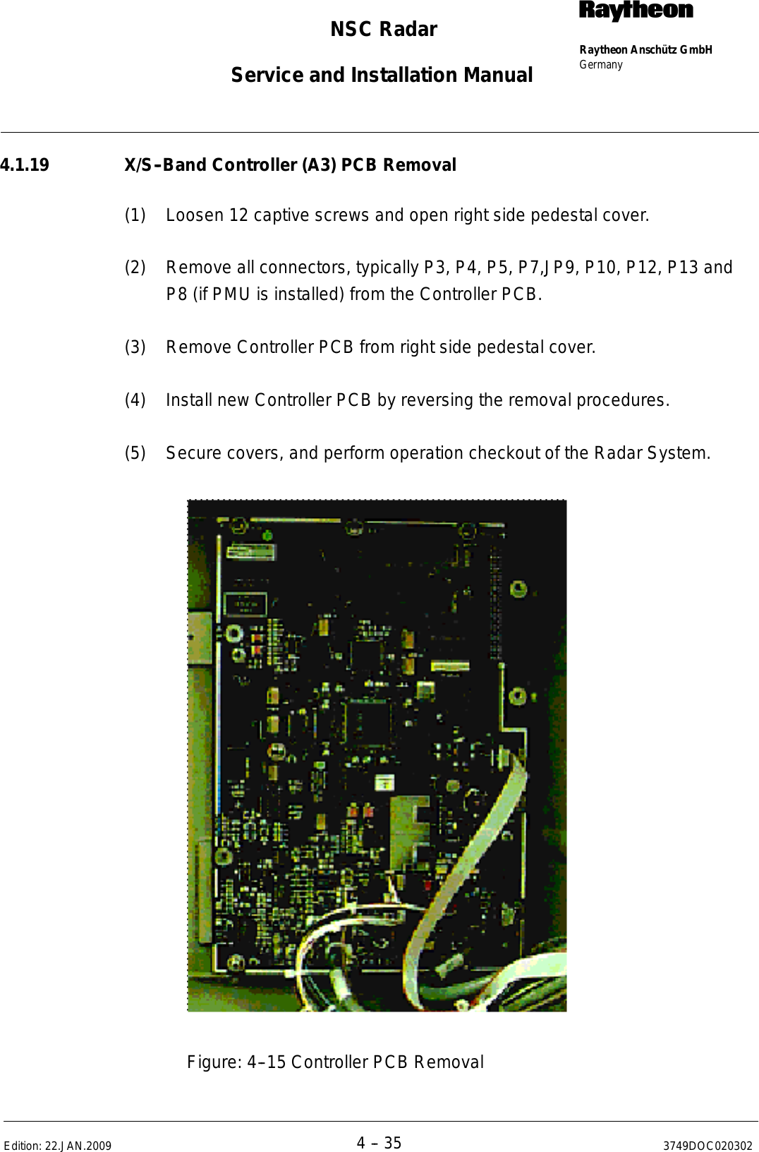 Page 238 of Raytheon Anschuetz High Seas 9RAN-SUR-25U Marine Radar User Manual Titel