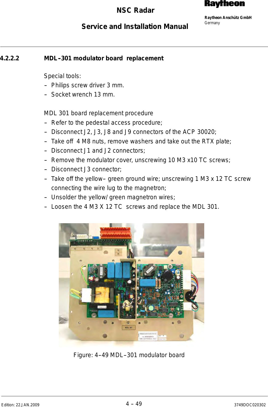 Page 252 of Raytheon Anschuetz High Seas 9RAN-SUR-25U Marine Radar User Manual Titel