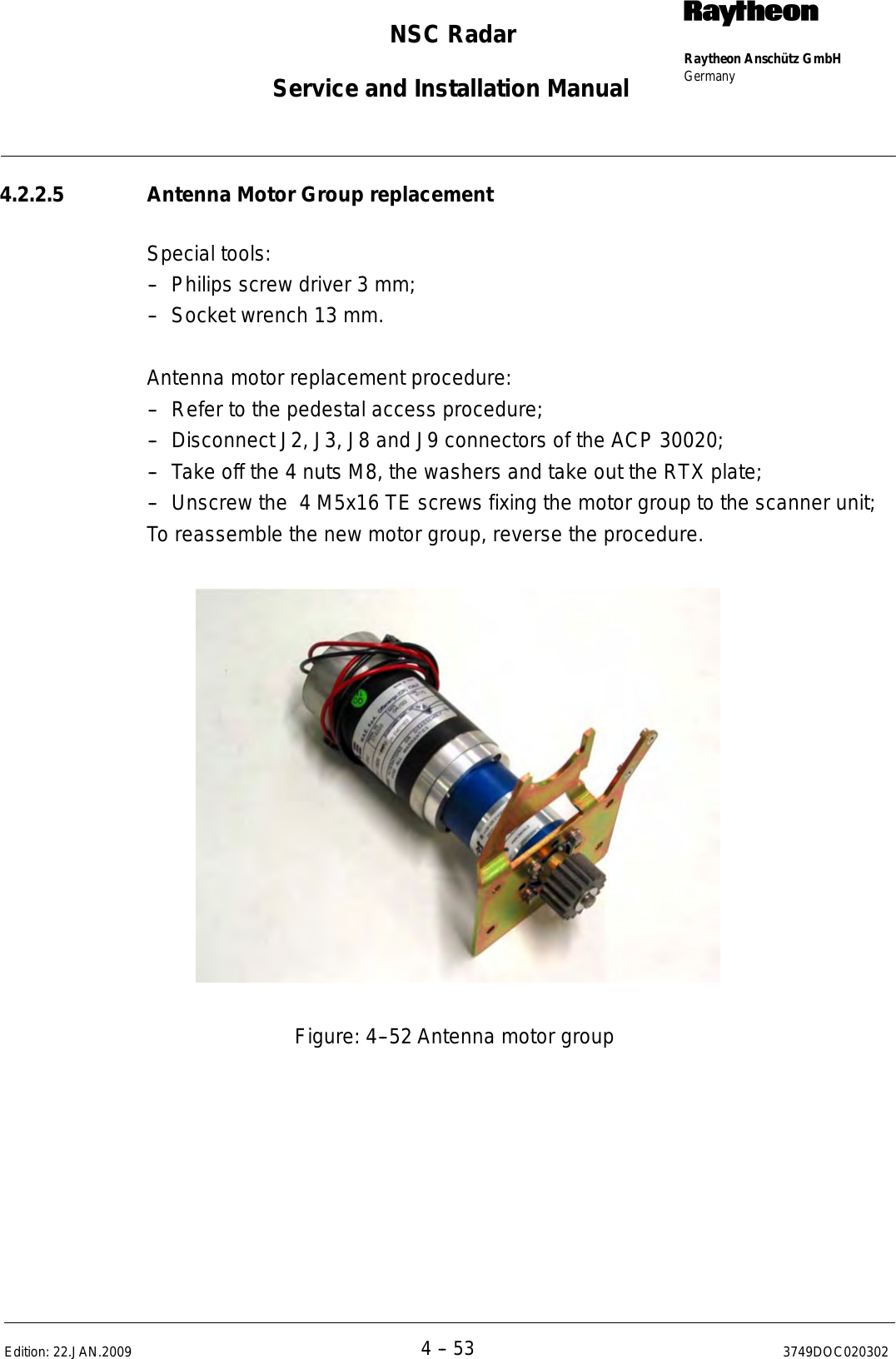 Page 256 of Raytheon Anschuetz High Seas 9RAN-SUR-25U Marine Radar User Manual Titel