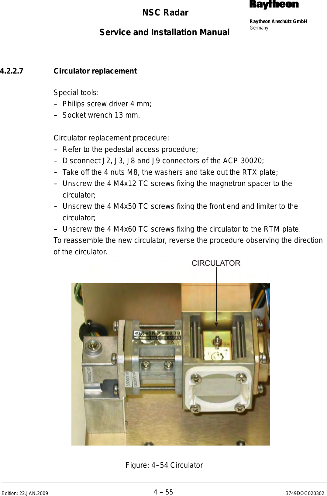 Page 258 of Raytheon Anschuetz High Seas 9RAN-SUR-25U Marine Radar User Manual Titel